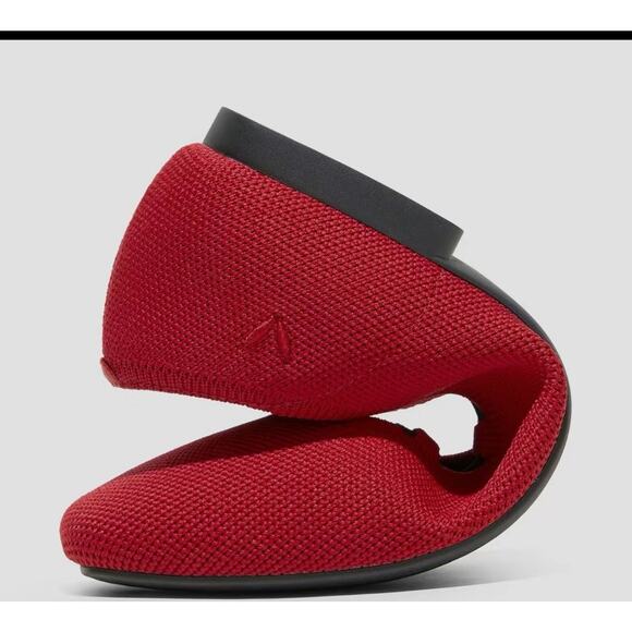 Vivaia Red Square Toe Lace Up Miley Mary Jane Ballet Flats + 2 Extra Laces 9.5 - Picture 4 of 4